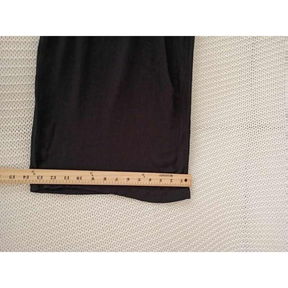 Lily Rose XL Black Wide Leg Jumpsuit Sweetheart Tie Front Smocked Coquette Curve - Picture 13 of 15